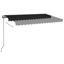 VIDAXL Auvent Automatique Et Capteur De Vent Led 450x350 Cm Anthracite -Le Coin Detente Boutique 6480d1cc4f06d3.46227534