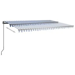 VIDAXL Auvent Automatique Sur Pied 500x350 Cm Bleu/blanc 13 VIDAXL Auvent Automatique Sur Pied 500x350 Cm Bleu/blanc -Le Coin Detente Boutique 6480d1d8afd768.76876724