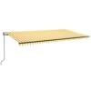 VIDAXL Auvent Automatique Capteur De Vent Led 600x350cm Jaune Et Blanc 1 VIDAXL Auvent Automatique Capteur De Vent Led 600x350cm Jaune Et Blanc -Le Coin Detente Boutique 6480d1dbc92a90.93466799