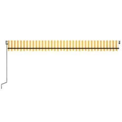 VIDAXL Auvent Automatique Capteur De Vent Led 600x350cm Jaune Et Blanc 12 VIDAXL Auvent Automatique Capteur De Vent Led 600x350cm Jaune Et Blanc -Le Coin Detente Boutique 6480d1dbde2958.94256267