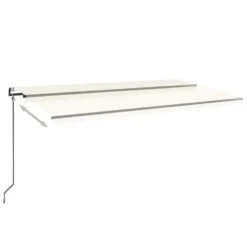 VIDAXL Auvent Automatique Avec Capteur De Vent Et Led 600x350 Cm Crème -Le Coin Detente Boutique 6480d1eef278e5.29587629