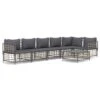 VIDAXL Salon De Jardin 7 Pcs Avec Coussins Anthracite Résine Tressée -Le Coin Detente Boutique 6480d2c4c68970.98593348