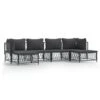 VIDAXL Salon De Jardin Avec Coussins 6 Pcs Anthracite Acier 2 VIDAXL Salon De Jardin Avec Coussins 6 Pcs Anthracite Acier -Le Coin Detente Boutique 6480d2f2414687.80123319