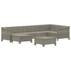VIDAXL Salon De Jardin 7 Pcs Avec Coussins Gris Résine Tressée 12 VIDAXL Salon De Jardin 7 Pcs Avec Coussins Gris Résine Tressée -Le Coin Detente Boutique 6482c43a90cb88.83994561