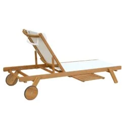 Lot De 2 Bains De Soleil Avec Coussin Et Tablette En Bois Blanc -Le Coin Detente Boutique 648864f9b9ec90.74581433