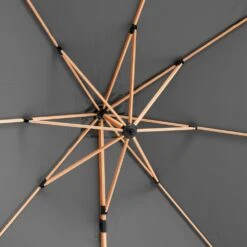 Parasol Déporté Carré 3x3m Effet Bois Anthracite -Le Coin Detente Boutique 648864fd5a14a3.81032769