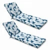 Lot De 2 Coussins Bain De Soleil Polyester Bleu 186x60x5 Cm -Le Coin Detente Boutique 64886575038de6.76462184