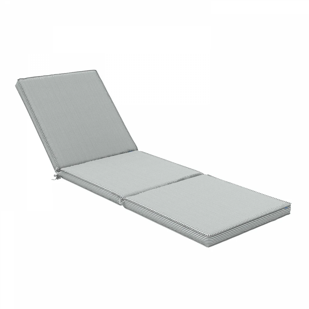 Coussin Bain De Soleil Polyester Blanc Et Gris 186 X 60 X 5 Cm 3 Coussin Bain De Soleil Polyester Blanc Et Gris 186 X 60 X 5 Cm