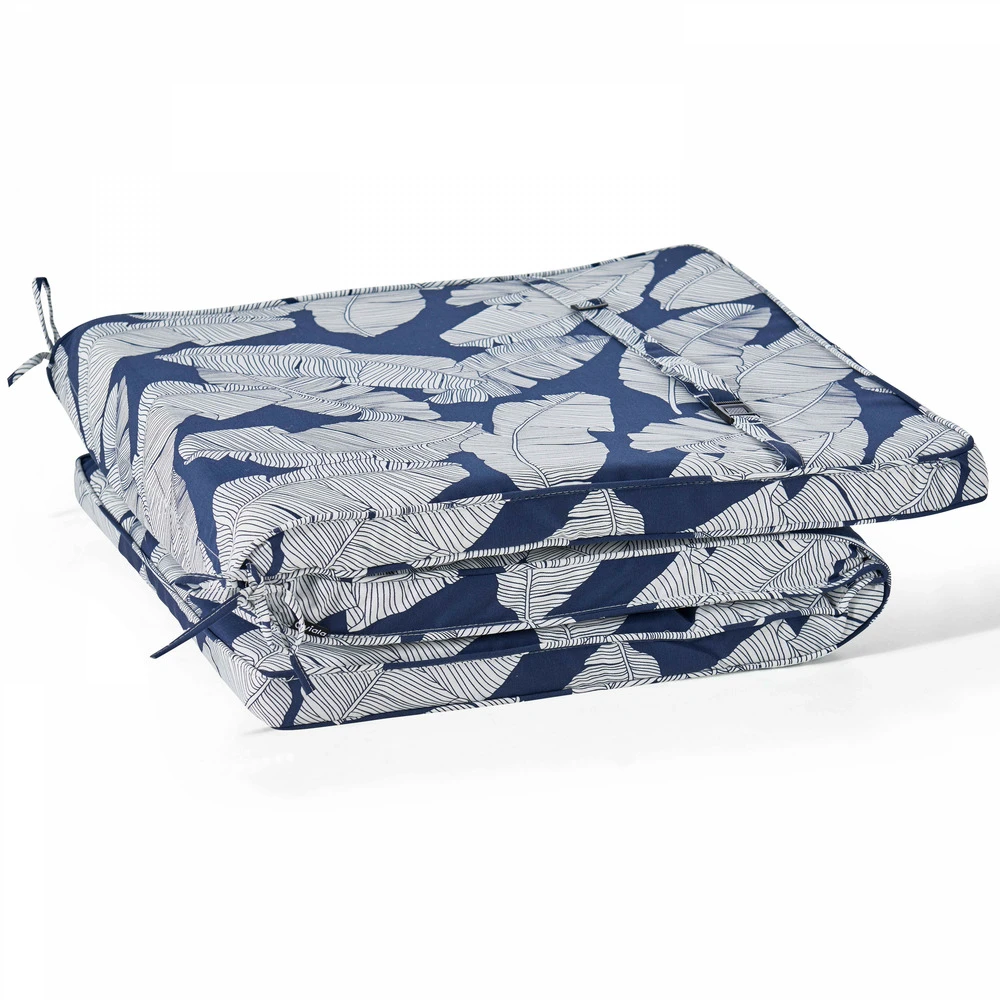 Coussin Bain De Soleil Polyester Bleu Et Blanc 186 X 60 X 5 Cm 5 Coussin Bain De Soleil Polyester Bleu Et Blanc 186 X 60 X 5 Cm – Image 3