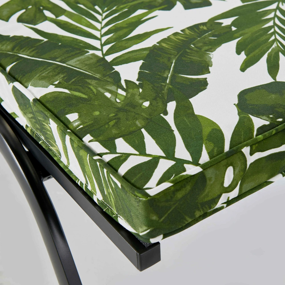 Coussin Bain De Soleil Polyester Blanc Et Vert 186 X 60 X 5 Cm 7 Coussin Bain De Soleil Polyester Blanc Et Vert 186 X 60 X 5 Cm – Image 5