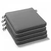 Lot De 4 Galettes De Chaise Polyester Gris 40x40x3 Cm -Le Coin Detente Boutique 648865a3d11dd3.56663291