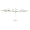Double Parasol Déporté Carré 3 X 3m En Aluminium écru 1 Double Parasol Déporté Carré 3 X 3m En Aluminium écru -Le Coin Detente Boutique 64895b75046d09.83398267