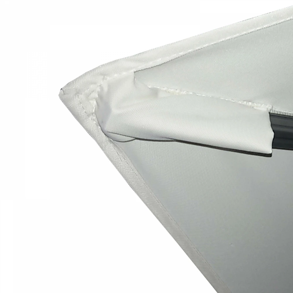 Double Parasol Déporté Carré 3 X 3m En Aluminium écru 5 Double Parasol Déporté Carré 3 X 3m En Aluminium écru – Image 3