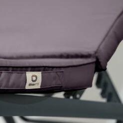 Coussin Bain De Soleil - Matelas Pour Transat Dehoussable- 185x60x5cm - Gris Carbone -Le Coin Detente Boutique 648b51cfd342c9.11572345