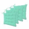 Lot De 4 Galettes De Chaise 40 X 40 Cm - Vert Mint 1 Lot De 4 Galettes De Chaise 40 X 40 Cm - Vert Mint -Le Coin Detente Boutique 648b5526b2c876.53863713