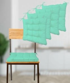 Lot De 4 Galettes De Chaise 40 X 40 Cm - Vert Mint -Le Coin Detente Boutique 648b5526c55131.31351380