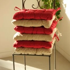 Lot De 4 Galettes De Chaise 40 X 40 Cm - Vert Mint -Le Coin Detente Boutique 648b5526cd6188.69640533