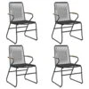 VIDAXL Chaises De Jardin 4 Pcs Noir 58x59x85,5 Cm Rotin Pvc 1 VIDAXL Chaises De Jardin 4 Pcs Noir 58x59x85,5 Cm Rotin Pvc -Le Coin Detente Boutique 648c445e754041.66675268