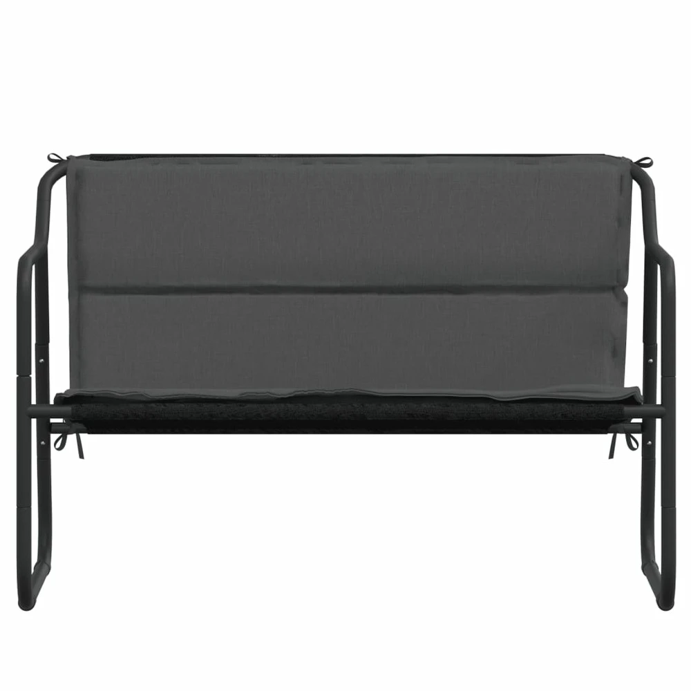 VIDAXL Banc De Jardin à 2 Places Avec Coussin Anthracite Acier 5 VIDAXL Banc De Jardin à 2 Places Avec Coussin Anthracite Acier – Image 3