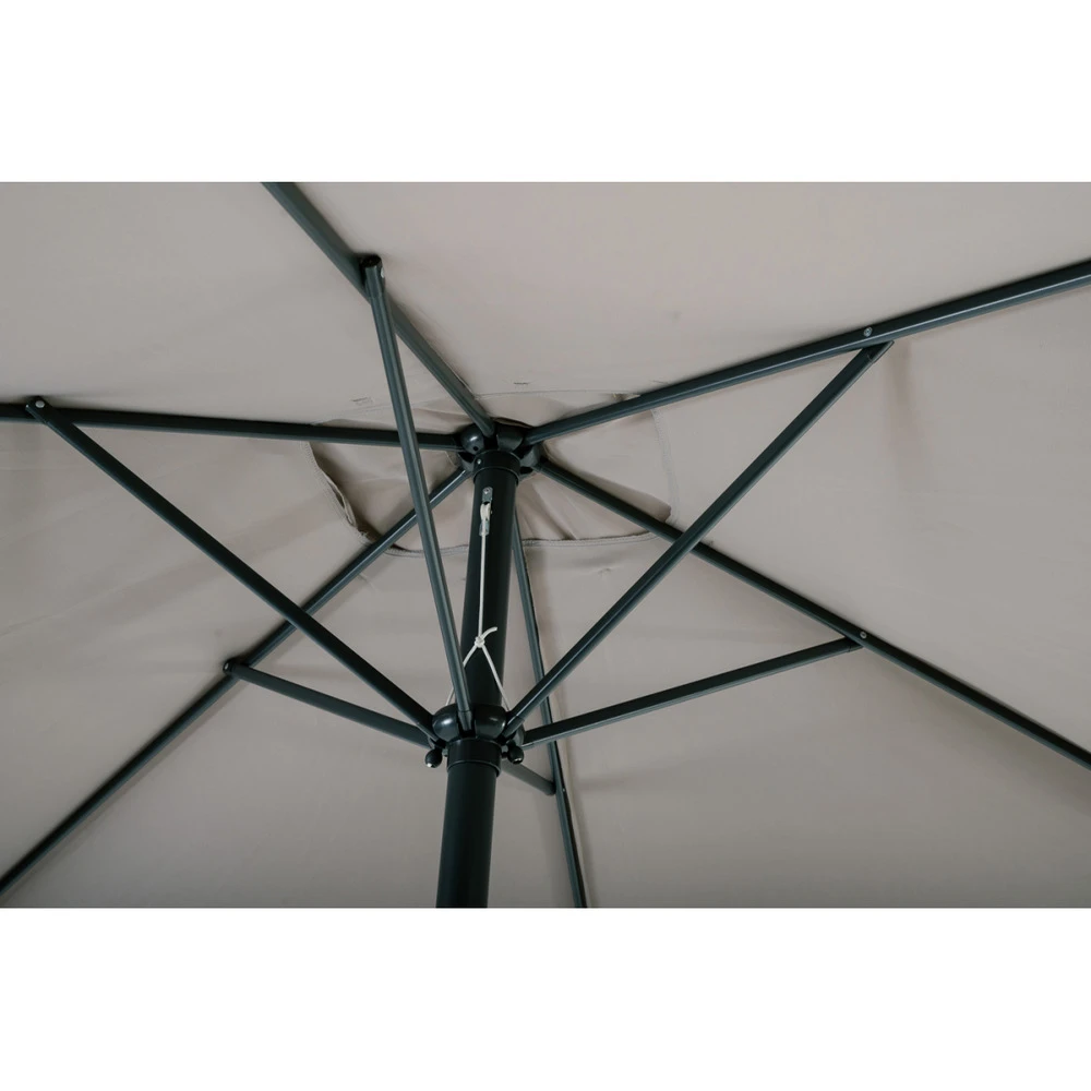 Parasol Rectangulaire Beige 2x3m Aluminium Et Polyester Avec Manivelle - Parasol Droit - Mobilier De Jardin 4 Parasol Rectangulaire Beige 2x3m Aluminium Et Polyester Avec Manivelle - Parasol Droit - Mobilier De Jardin – Image 2