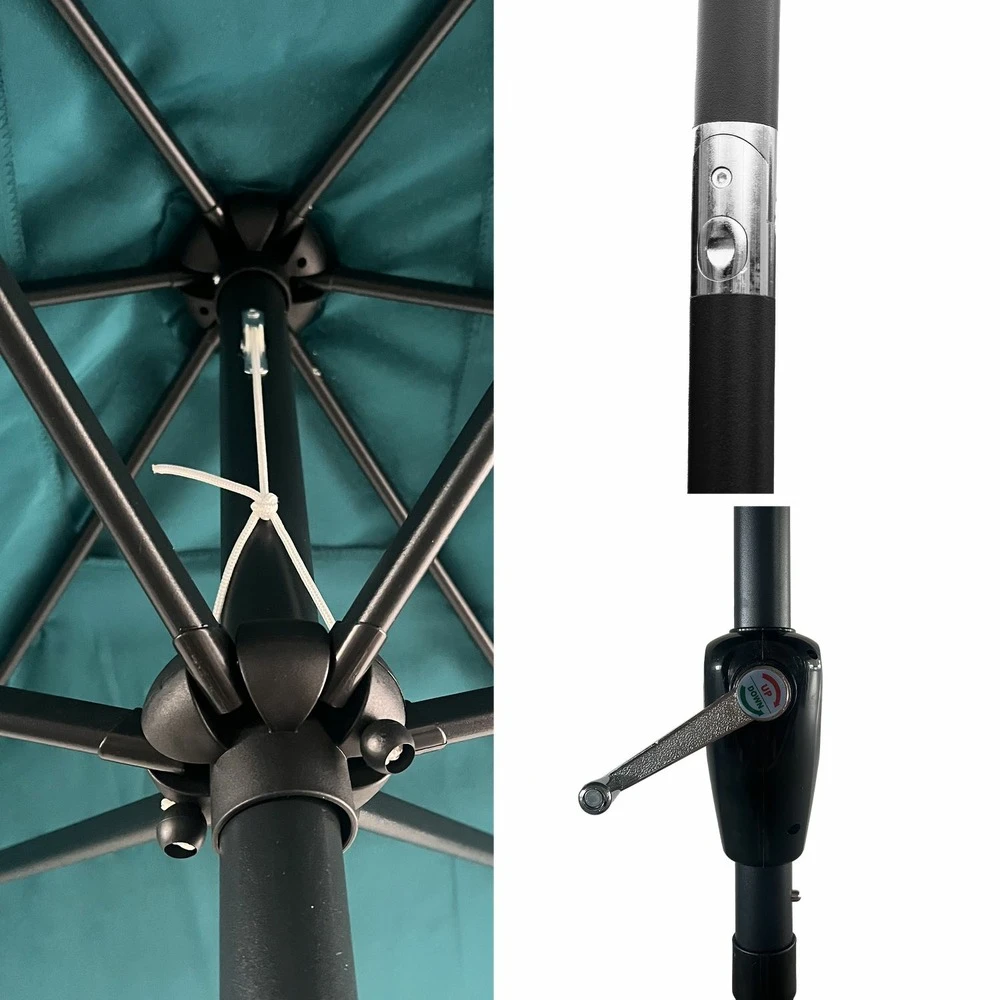 Parasol Droit Hapuna Rectangulaire 2x3m Bleu 6 Parasol Droit Hapuna Rectangulaire 2x3m Bleu – Image 4