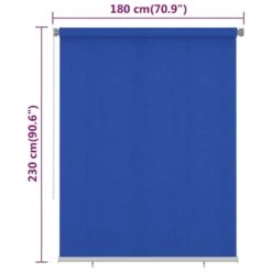 VIDAXL Store Roulant D'extérieur 180x230 Cm Bleu Pehd 13 VIDAXL Store Roulant D'extérieur 180x230 Cm Bleu Pehd -Le Coin Detente Boutique 6494b671a51a81.96457261