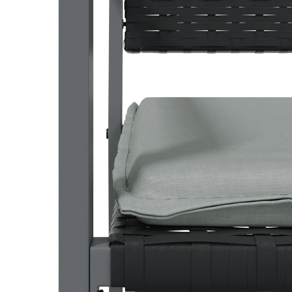 VIDAXL Ensemble à Manger De Jardin 9 Pcs Coussins Résine Tressée Acier 8 VIDAXL Ensemble à Manger De Jardin 9 Pcs Coussins Résine Tressée Acier – Image 7