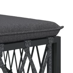 VIDAXL Canapé Central De Jardin Avec Coussins Anthracite Tissu Tissé -Le Coin Detente Boutique 705eea39adc6c86c