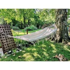 Hamac GraphiK à Franges Uni écru Pur Coton Certifié FSC 100% -Le Coin Detente Boutique 757425 010