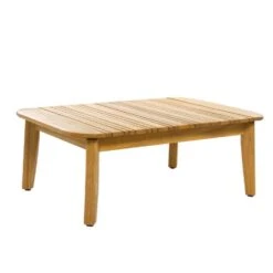 Salon De Jardin MAYA En Bois Noir - 1 Canapé, 1 Table, 2 Fauteuils -Le Coin Detente Boutique 874236 007