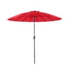 Parasol Ningbo En Toile Rouge Avec Manivelle - D220 Cm -Le Coin Detente Boutique 874450 1330636