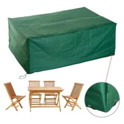 HOMCOM Housse De Protection Pour Salon De Jardin - L.210 X L.140 X H.80 Cm