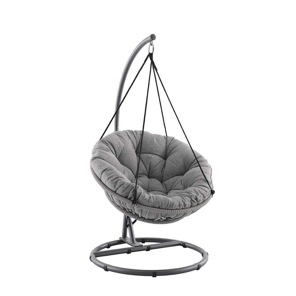 Fauteuil De Jardin Œuf CÉLESTE En Acier Gris - H.196 Cm, D.105 Cm 3 Fauteuil De Jardin Œuf CÉLESTE En Acier Gris - H.196 Cm, D.105 Cm