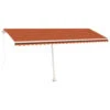 VIDAXL Auvent Manuel Rétractable Sur Pied 500x300 Cm Orange Et Marron -Le Coin Detente Boutique 964bcc0de59d9c7a