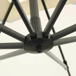 Parasol Déporté 3x3m Et 4 Dalles à Remplir Aluminium Blanc 11 Parasol Déporté 3x3m Et 4 Dalles à Remplir Aluminium Blanc -Le Coin Detente Boutique 98badbf481b1c4e8