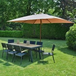Parasol Droit 4x3 M Taupe Pegasia -Le Coin Detente Boutique b0fd0ec48d3a17f0