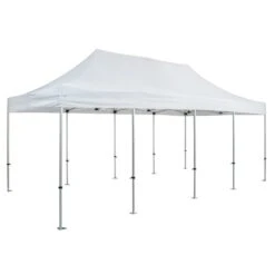Tente Pliante Blanche En Aluminium 4x8m 300g/m² 40mm