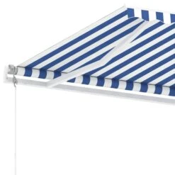 VIDAXL Auvent Automatique Sur Pied 400x300 Cm Bleu Et Blanc -Le Coin Detente Boutique cbfe53eb0d0a624f