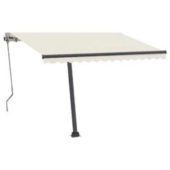 VIDAXL Auvent Automatique Sur Pied 350x250 Cm Crème -Le Coin Detente Boutique d5a1a328708130c7