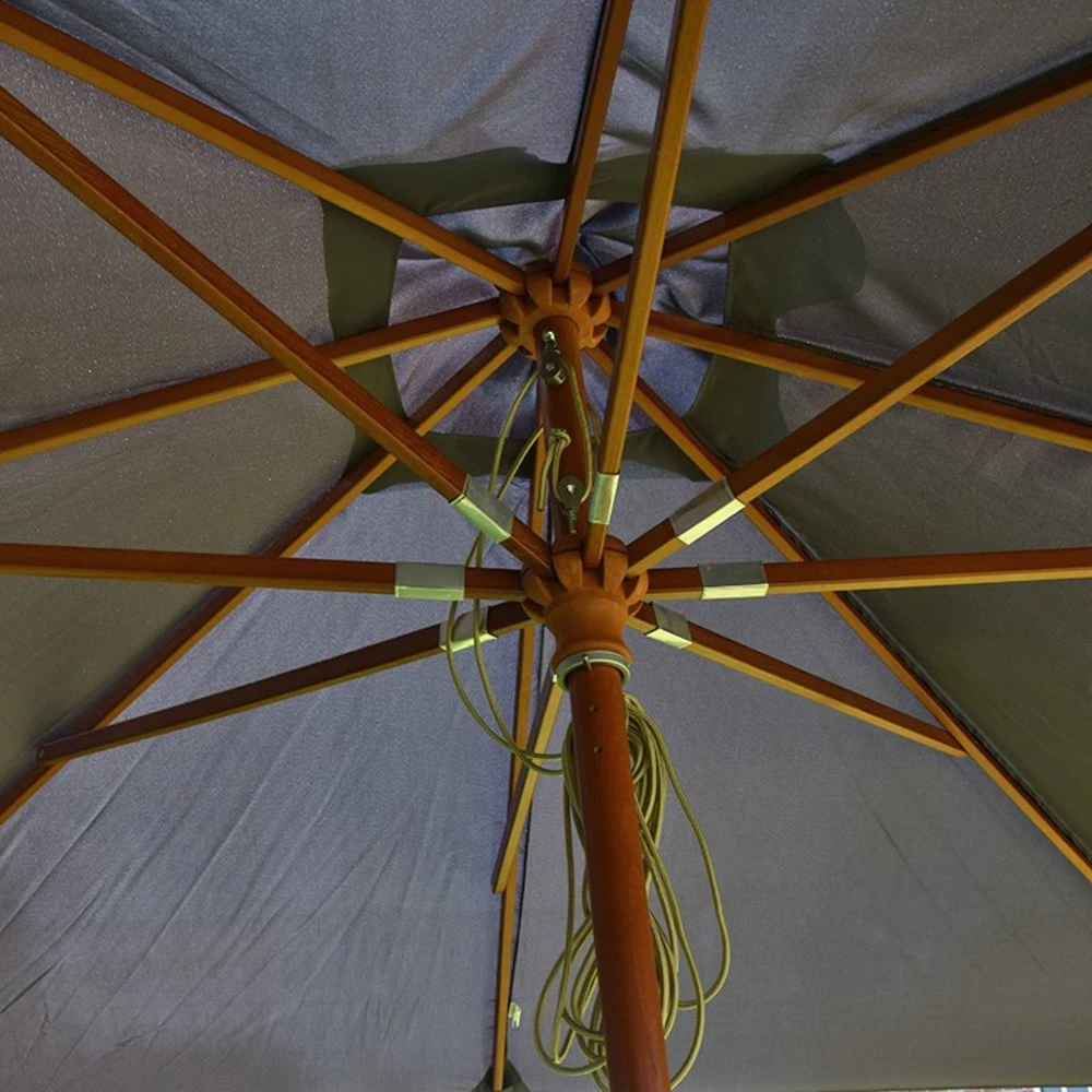 Parasol Droit 3x3 M Gris Pegasia 5 Parasol Droit 3x3 M Gris Pegasia – Image 3